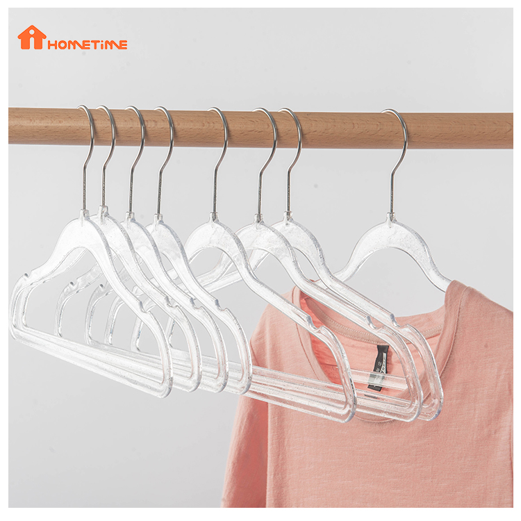 China Baby Hangers Factory Transparent Plastic Kids Coat Clothes
